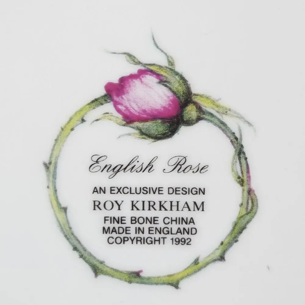 Vtg Roy Kirkham English Rose Salad Plate 8